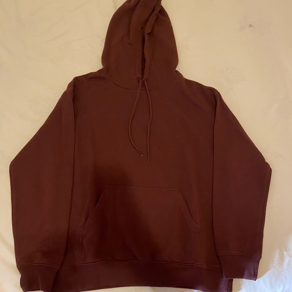 Burgundy hoodie